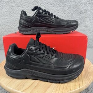 Altra Torin 5 Womens Size 7.5 Triple Black Leather Slip Resistant Shoes Work